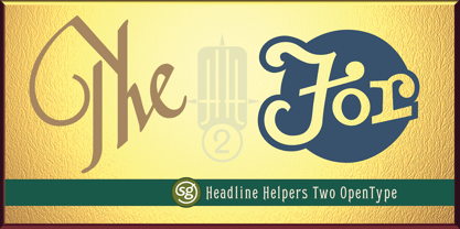 Headline Helpers Two SG Font Poster 2