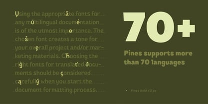 Pines Font Poster 10