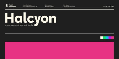 Halcyon Font Poster 1
