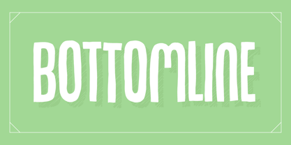 Bottomline Font Poster 1