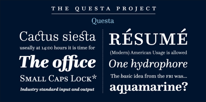 Questa Serif Font Poster 1