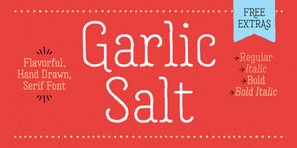 Garlic Salt Font Poster 1