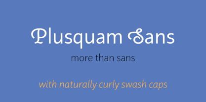 Plusquam Sans Font Poster 1