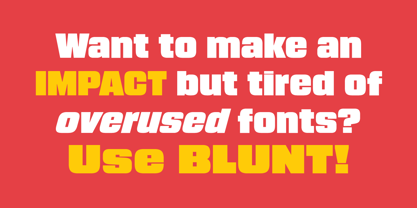 Blunt Font Poster 2