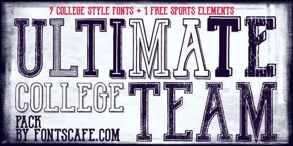 Ultimate College Team Font Poster 1