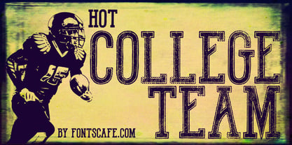 Ultimate College Team Font Poster 3