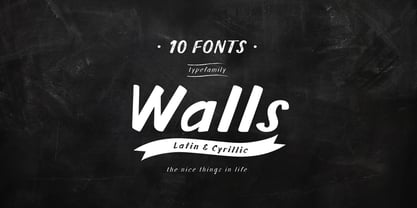 Walls Font Poster 1
