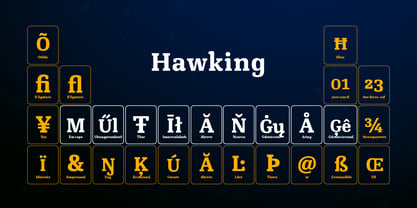 Hawking Font Poster 7