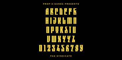 PAG Syndicate Font Poster 1