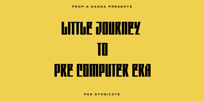 PAG Syndicate Font Poster 3