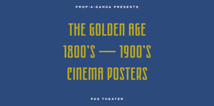 PAG Theater Font Poster 3
