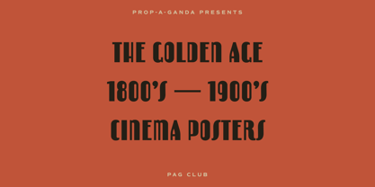 PAG Club Font Poster 3