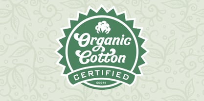 Organic Cotton Font Poster 1