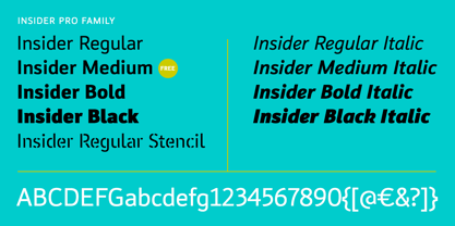 Insider Font Poster 4