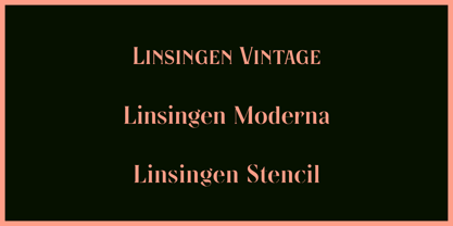 Linsingen Font Poster 2