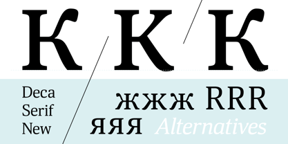 Deca Serif New Fuente Póster 4