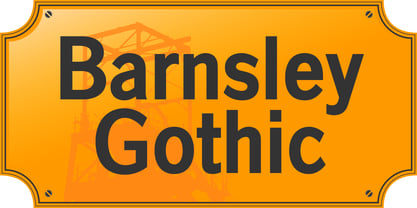 Barnsley Gothic Fuente Póster 1