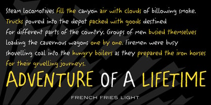 French Fries Font Poster 2