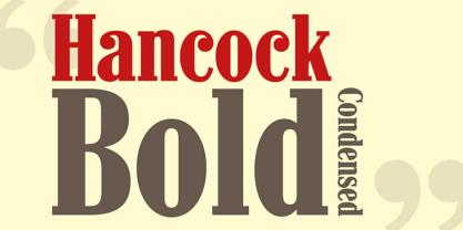 Hancock Pro Font Poster 1