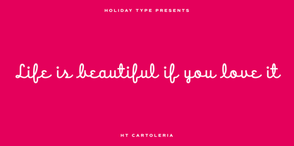 HT Cartoleria Font Poster 4