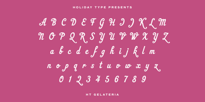 HT Gelateria Font Poster 2