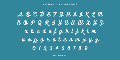 HT Motel Font Poster 2