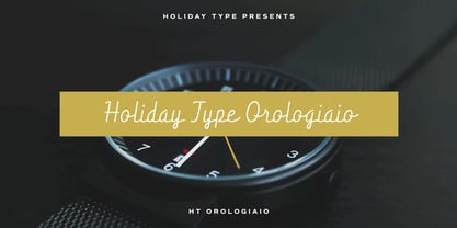 HT Orologiaio Font Poster 1