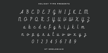 HT Orologiaio Font Poster 2
