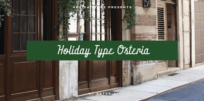 HT Osteria Font Poster 1
