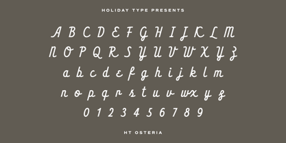 HT Osteria Font Poster 2