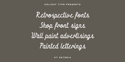 HT Osteria Font Poster 3