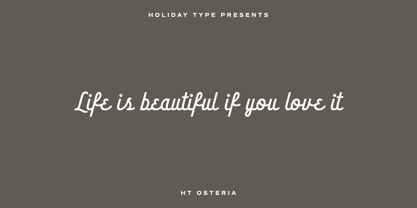HT Osteria Font Poster 4