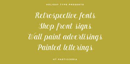 HT Pasticceria Font Poster 3