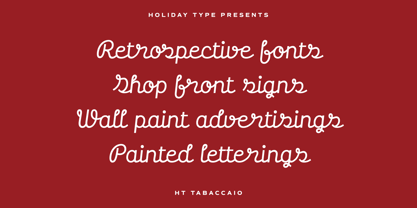 HT Tabaccaio Font Poster 3
