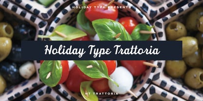 HT Trattoria Font Poster 1
