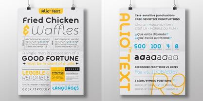 Alio Text Font Poster 4