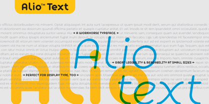 Alio Text Font Poster 1