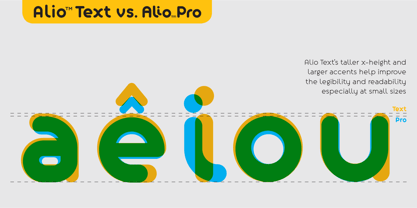 Alio Text Font Poster 3