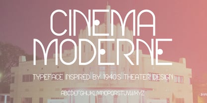Cinema Moderne Font Poster 2