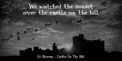 Castle On The Hill Font Poster 5