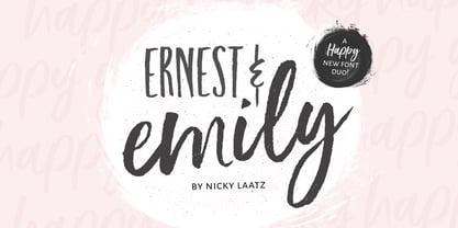 Ernest & Emily Font Poster 1