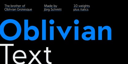 Oblivian Text Font Poster 1