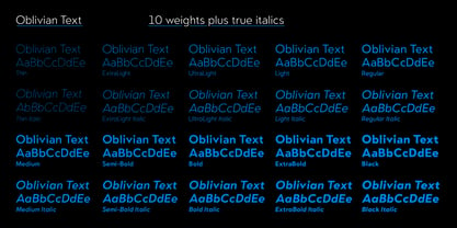 Oblivian Text Font Poster 4