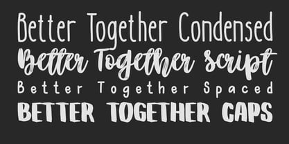 Better Together Font Poster 2