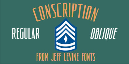 Conscription JNL Font Poster 1