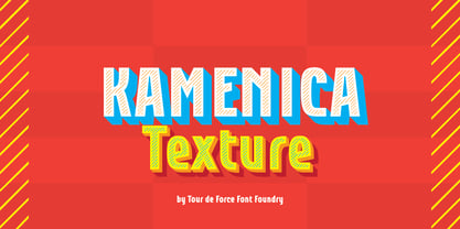 Kamenica Texture Font Poster 1