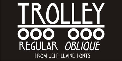 Trolley JNL Font Poster 1