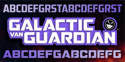 FTY Galactic VanGuardian Font Poster 5