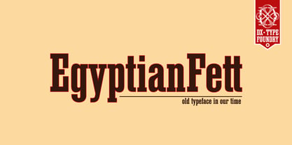 DXEgyptian Fett Font Poster 6