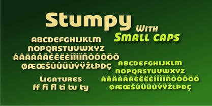 Stumpy Font Poster 3